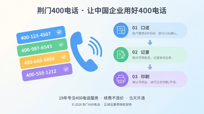 400电话选号口述记录印刷测试示意图
